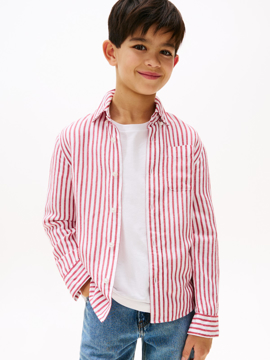 Tommy Hilfiger Linen Blend Striped Shirt